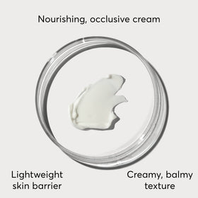 Naturium open jar top view revealing rich balm texture for deep moisture