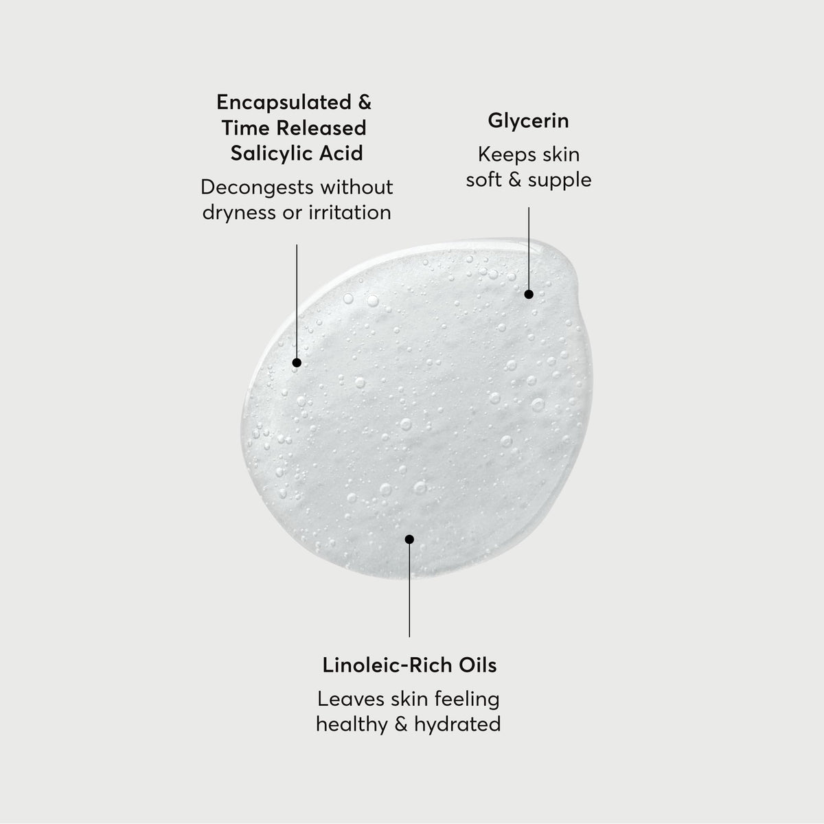 Naturium label closeup highlighting active ingredients and clarity benefit