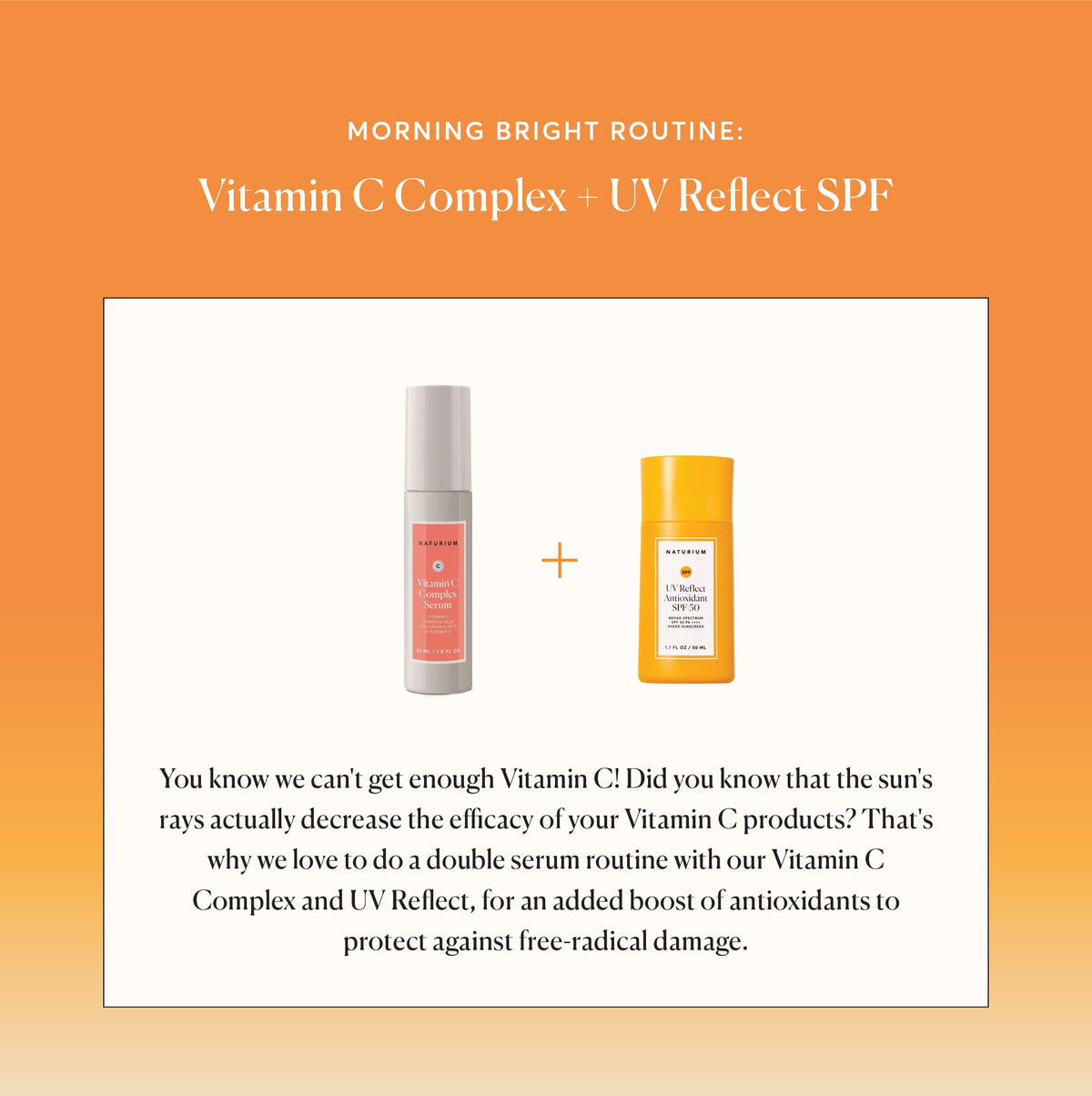 Label close-up of Naturium listing active filters and ingredient benefits