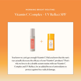 Label close-up of Naturium listing active filters and ingredient benefits