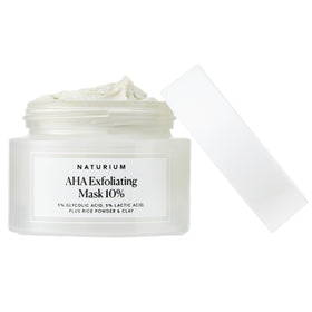 Naturium mask front packaging showing product name and benefits for clear skin
