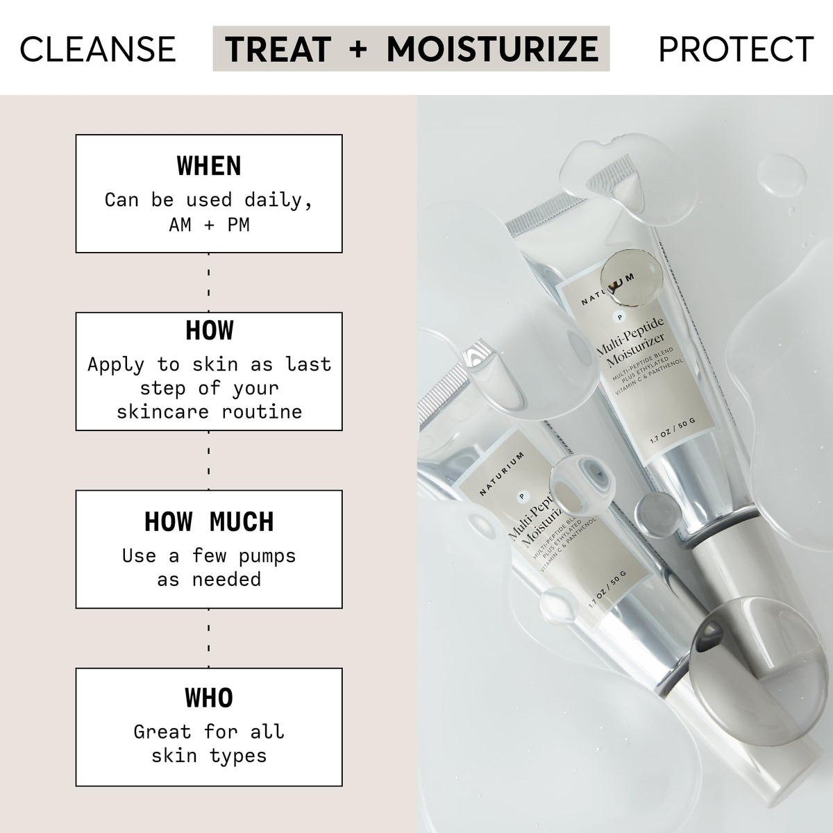 Naturium open jar texture close-up demonstrating smooth hydrating cream