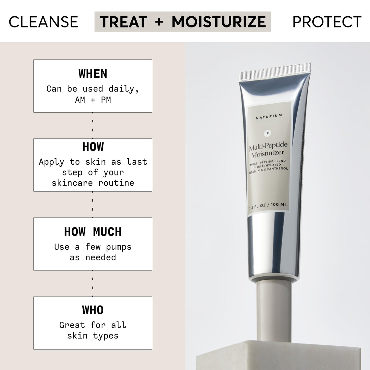 Naturium close-up of cream texture demonstrating smooth hydration effect
