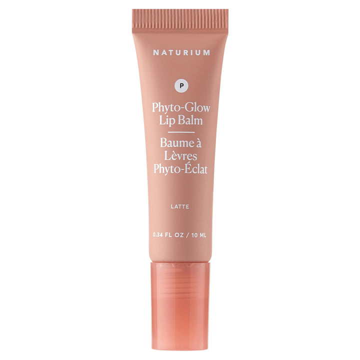 Naturium Phyto-Glow front packaging showing Latte tint and glossy finish benefit