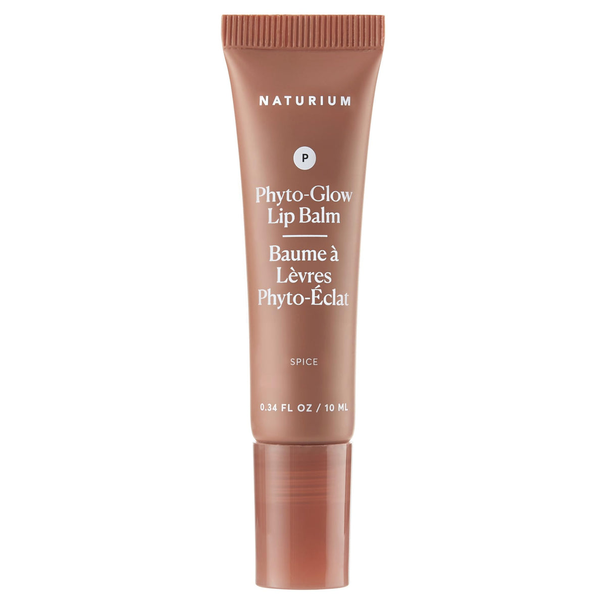 Naturium Phyto-Glow front packaging showing spice shade and glossy finish benefit