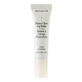 Naturium front packaging shows clear glossy lip balm and benefits