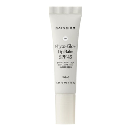 Naturium Phyto-Glow front packaging showing clear tube and SPF45 benefit