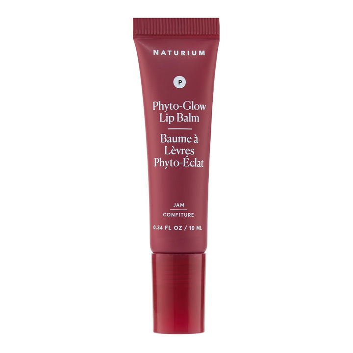 Naturium Phyto-Glow front packaging showing glossy tube and branding benefit: portable shine