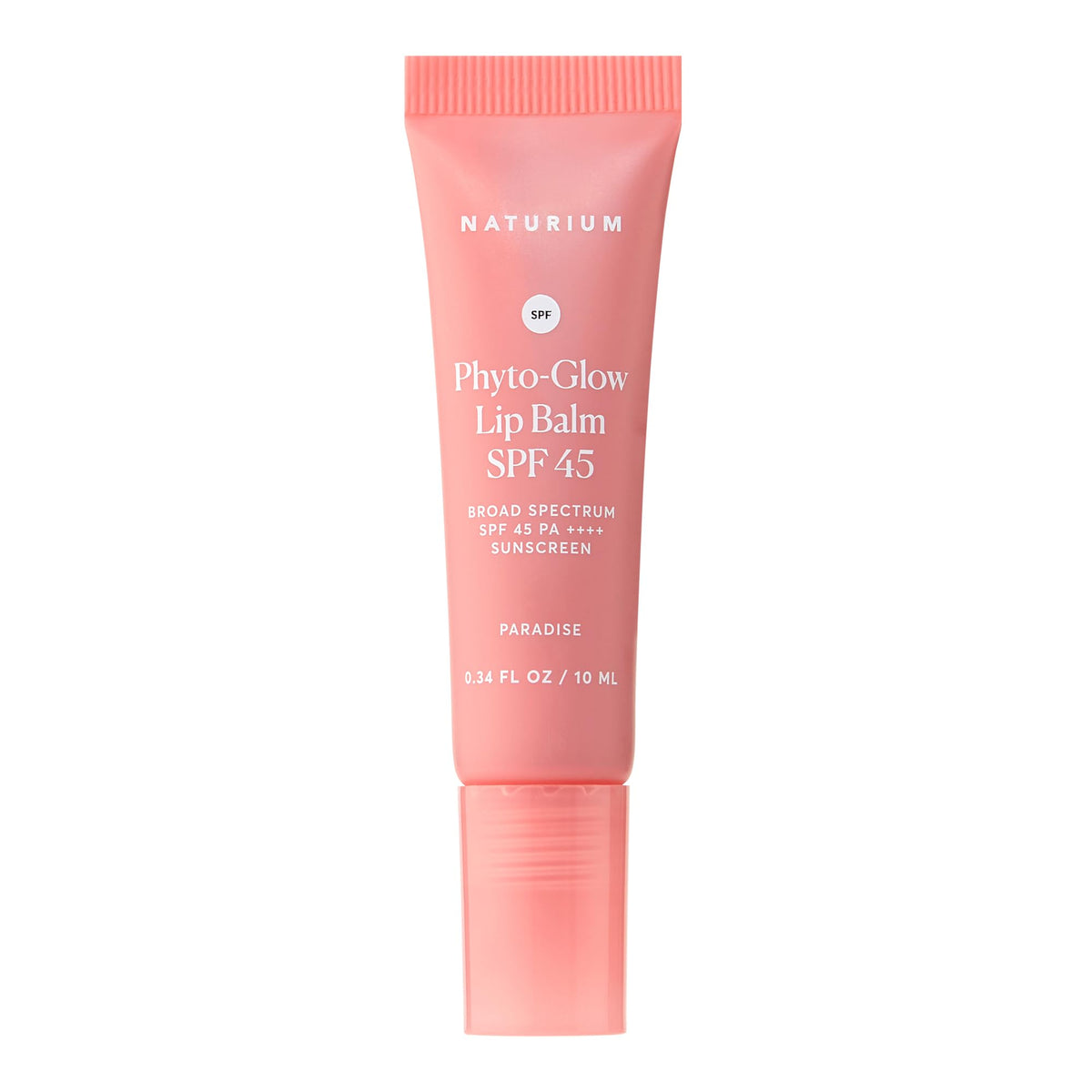 Naturium Phyto-Glow front tube showing tinted gloss and SPF45 protection benefit