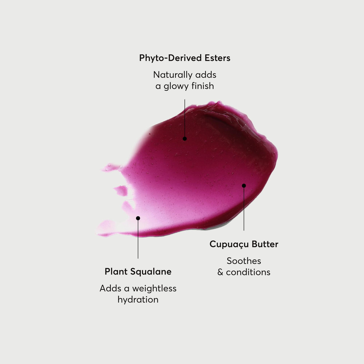 Naturium Phyto-Glow ingredient flatlay featuring phyto esters and squalane for barrier support benefit