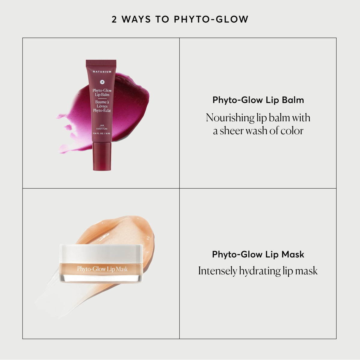 Naturium Phyto-Glow inside a purse lifestyle shot showing on-the-go lip care and quick refresh benefit