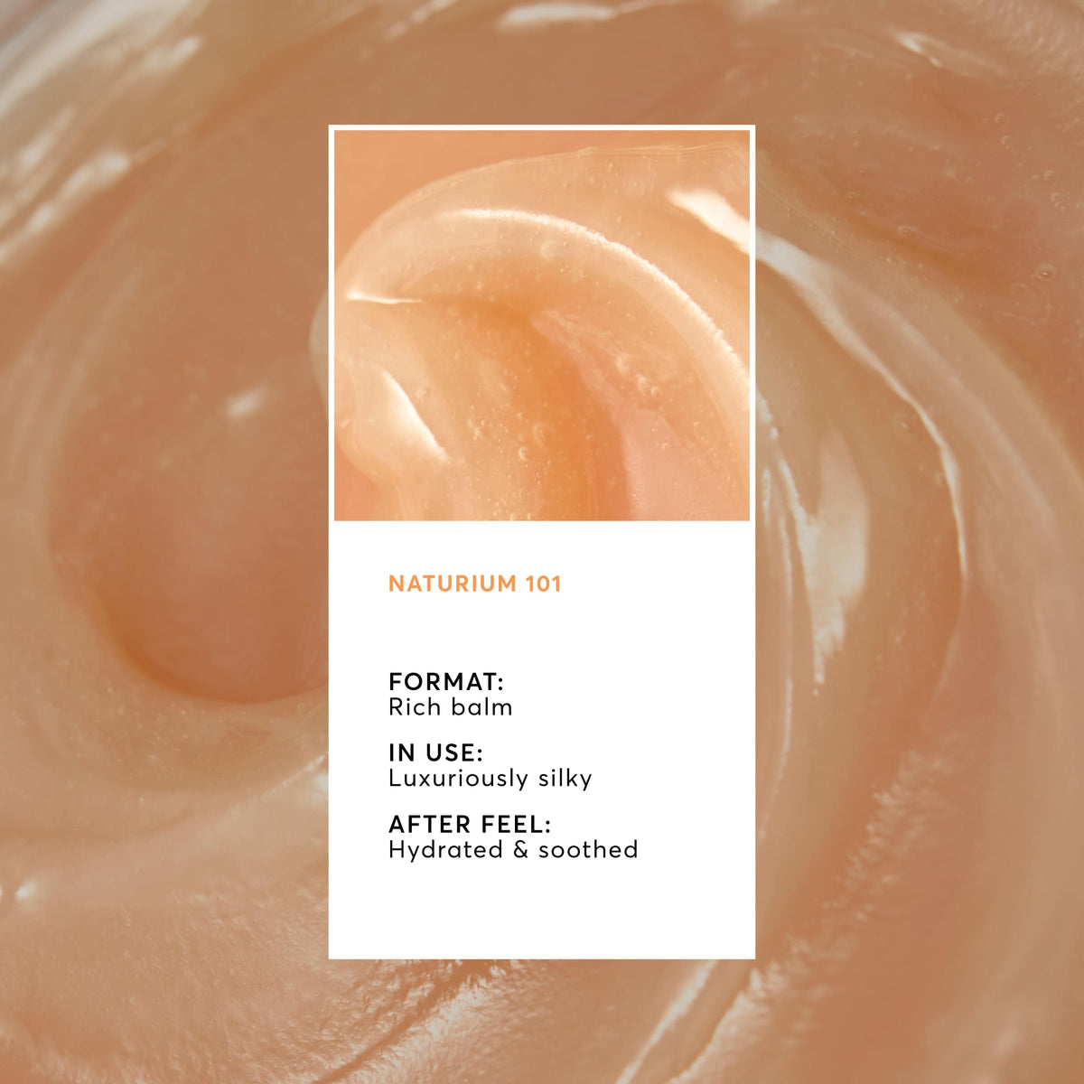 Naturium open jar texture close-up showing creamy balm consistency