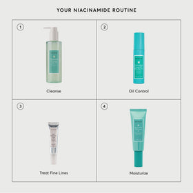 Naturium cleanser staged in bathroom showing routine-ready convenience