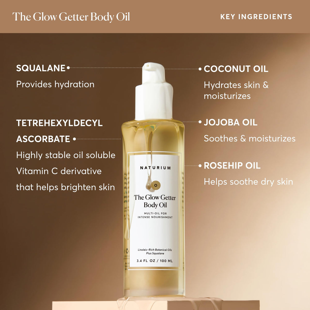 Naturium product applied on arm illustrating hydrated, smoother-looking skin