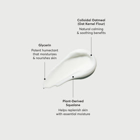 Pump dispensing Naturium cleanser into hand illustrating easy use and creamy consistency