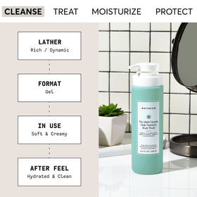 Naturium pump dispensing creamy lather for easy application benefit