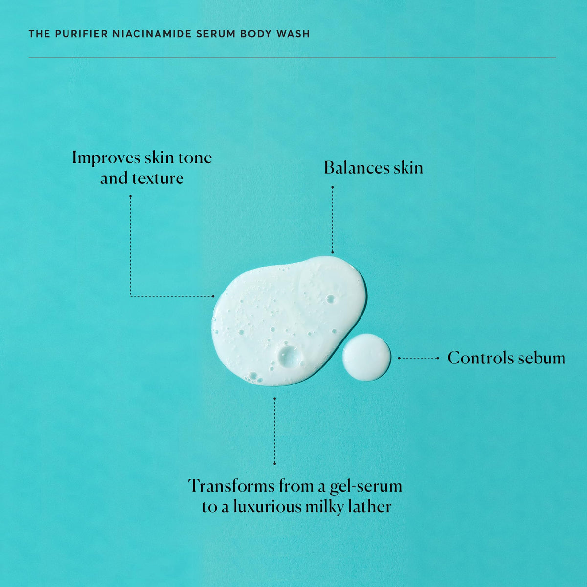 Naturium ingredient panel label, showing niacinamide and clean formulation