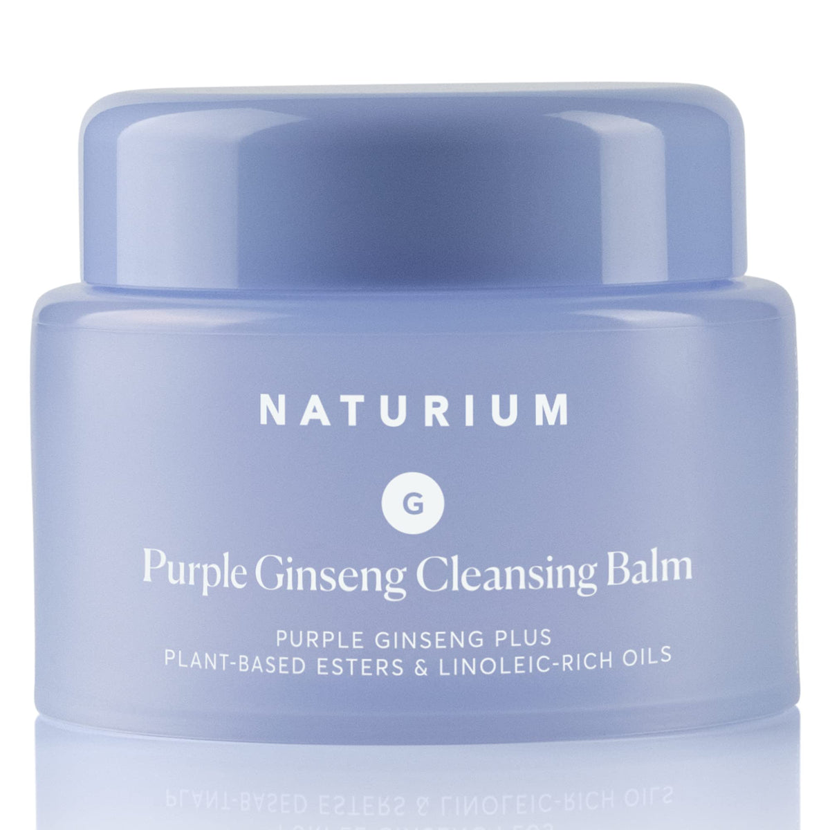Naturium front jar view showing product label and size benefit