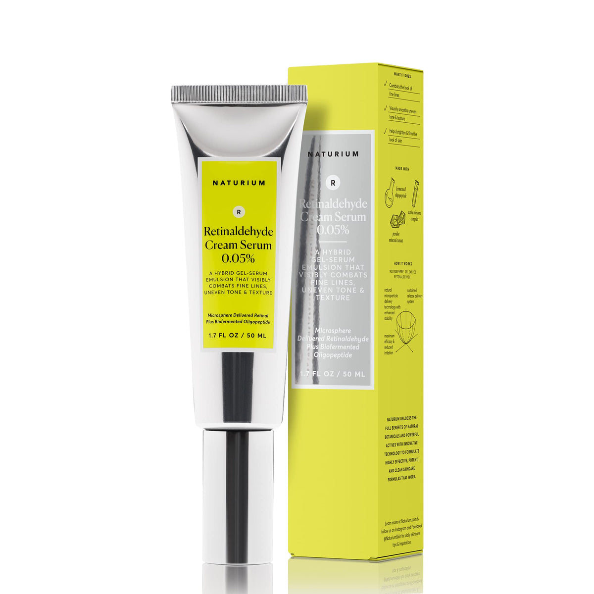 Naturium front packaging showing product name and benefit for smoother skin