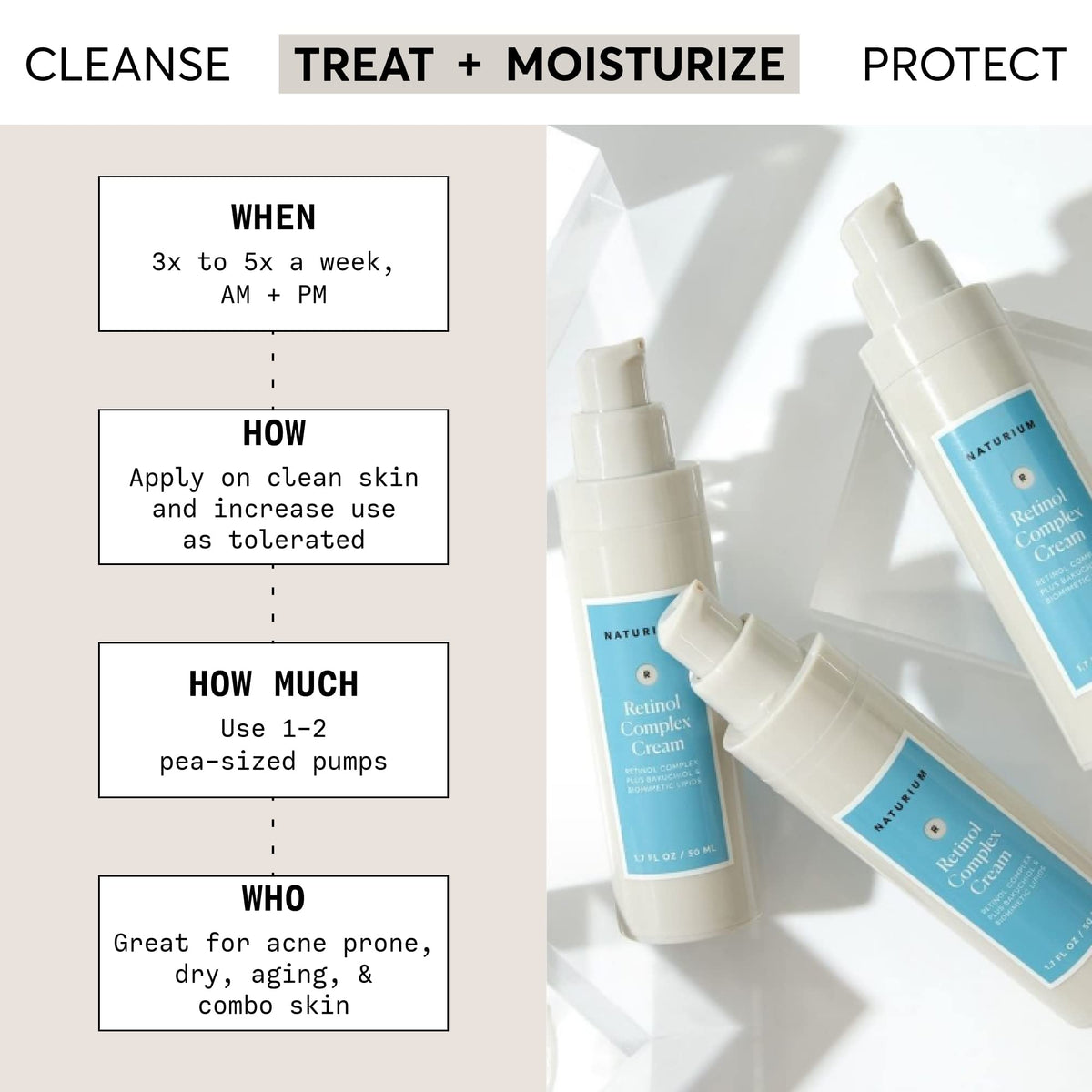 Naturium cream texture close-up highlighting hydrating, smooth finish