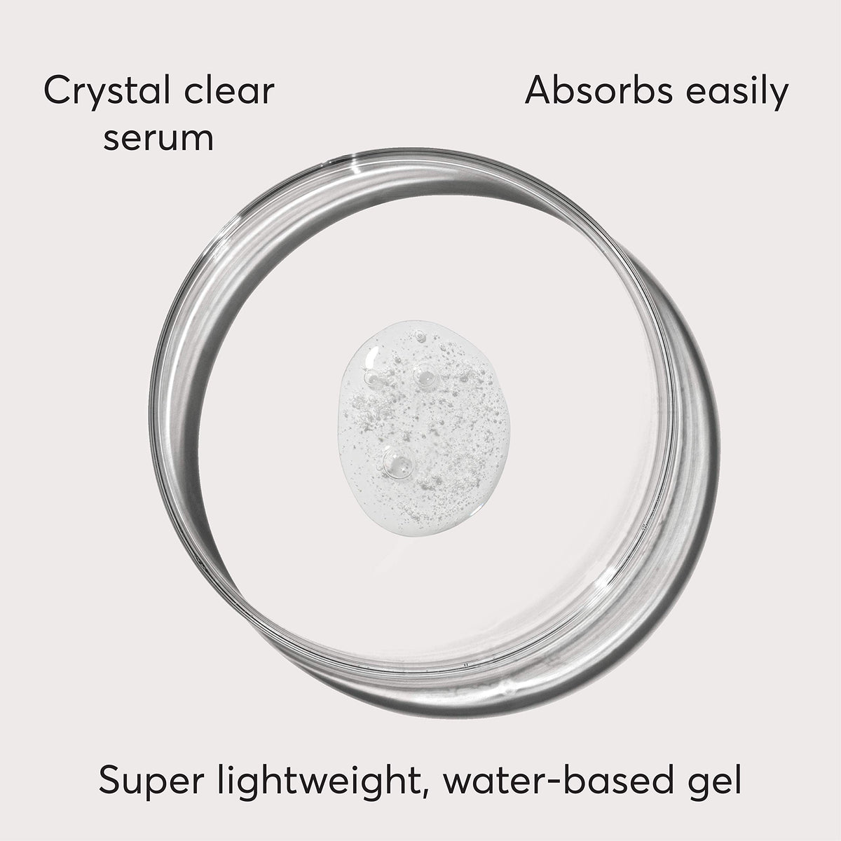 Naturium dropper dispensing serum texture highlighting smooth absorption