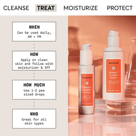 Naturium serum pump and bottle detail for easy dispensing benefit
