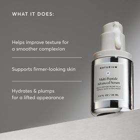 Naturium serum texture closeup showing lightweight gel and quick absorption effect