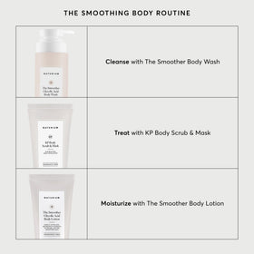 Naturium bottle staged on shower shelf suggesting daily routine convenience