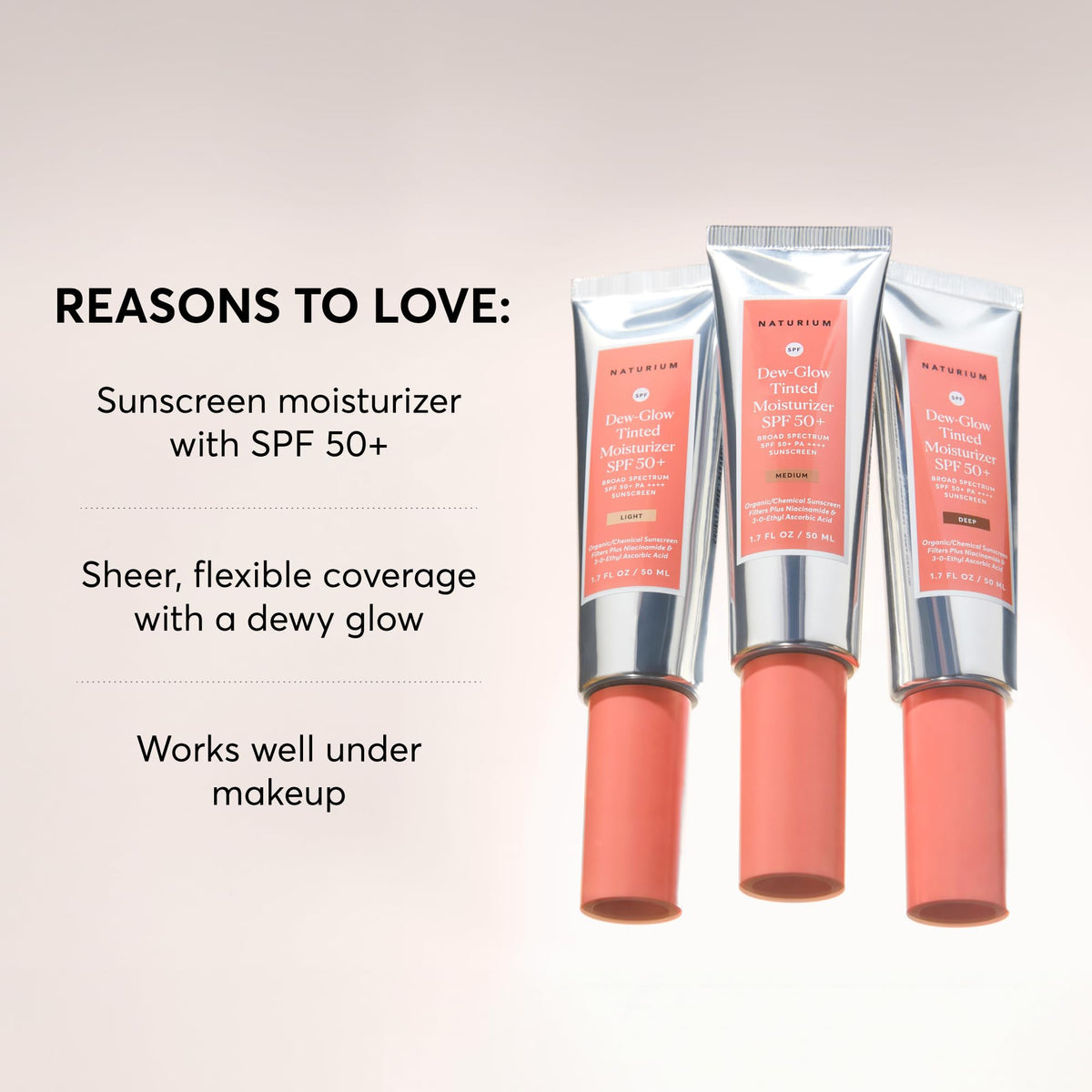 Naturium texture close-up revealing dewy cream consistency for luminous skin