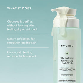 Naturium lather texture close-up showing gentle foam and smoothness benefit