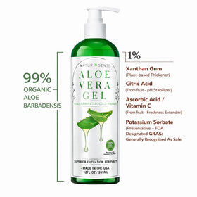 NaturSense gel texture closeup highlighting silky, fast‑absorbing consistency