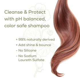 Naturtint shampoo in shower use, demonstrating daily color-safe cleansing benefit