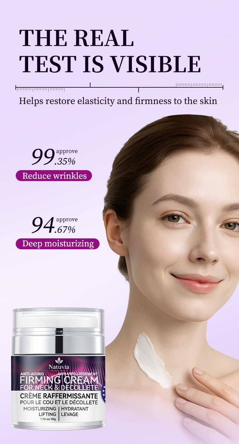 Natuvia label closeup highlighting paraben-free dermatologist-tested benefits