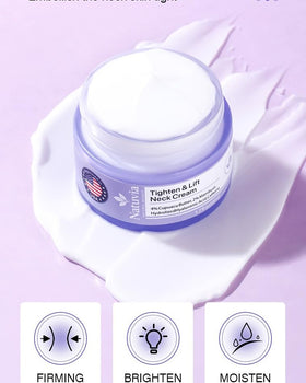 Couple showing décolleté area after Natuvia use for firmer skin