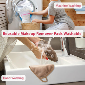 Natwag cloths styled on bathroom counter showing low-waste lifestyle
