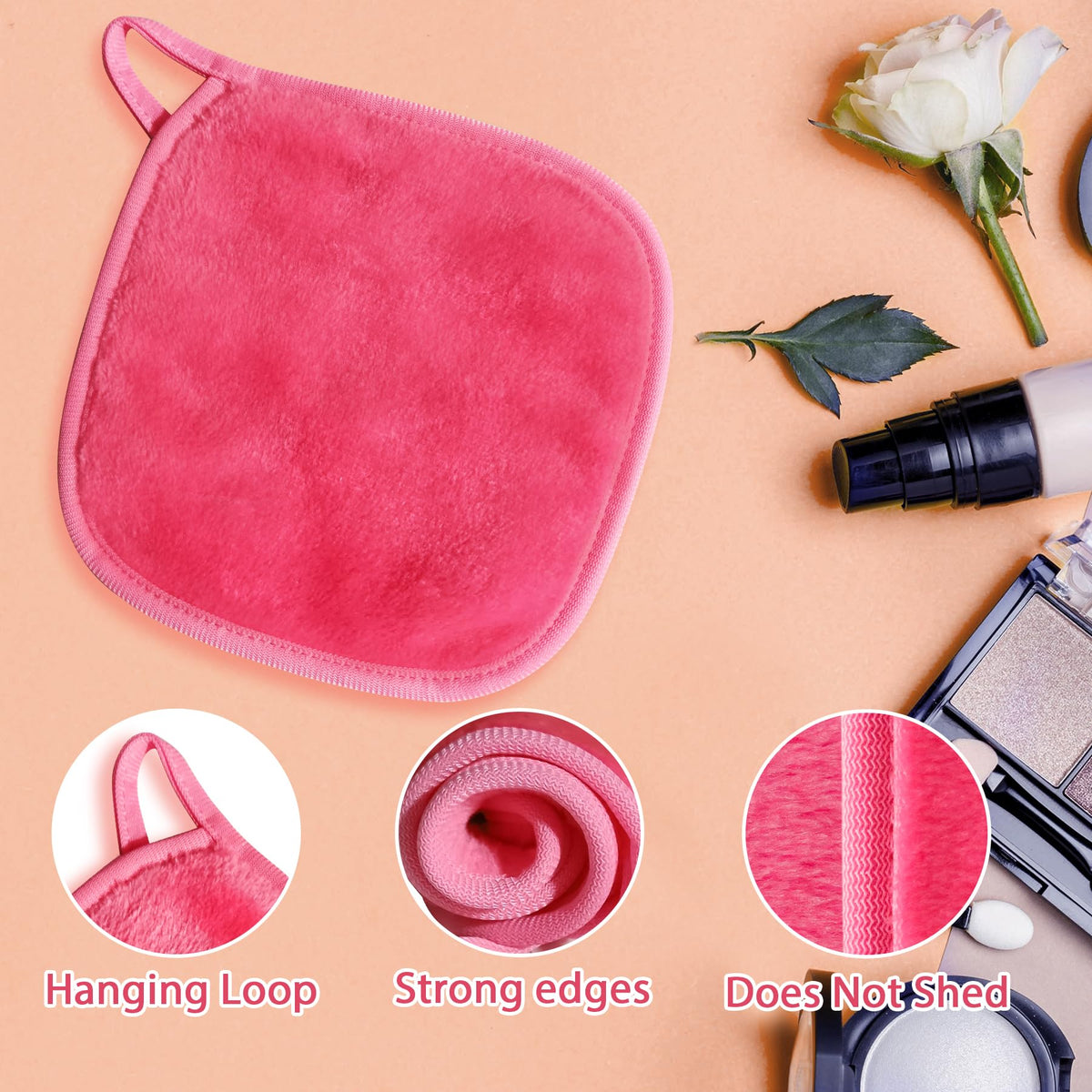 Natwag using cloth with water to remove makeup illustrating effective gentle cleansing