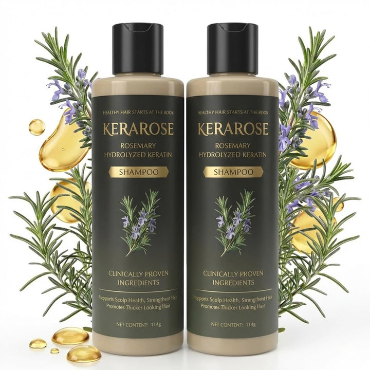 Naxifaxl Kerarose front packaging showing bottle and brand benefits
