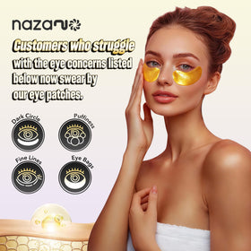 NAZANO close-up of single patch texture showing hydrogel hydration