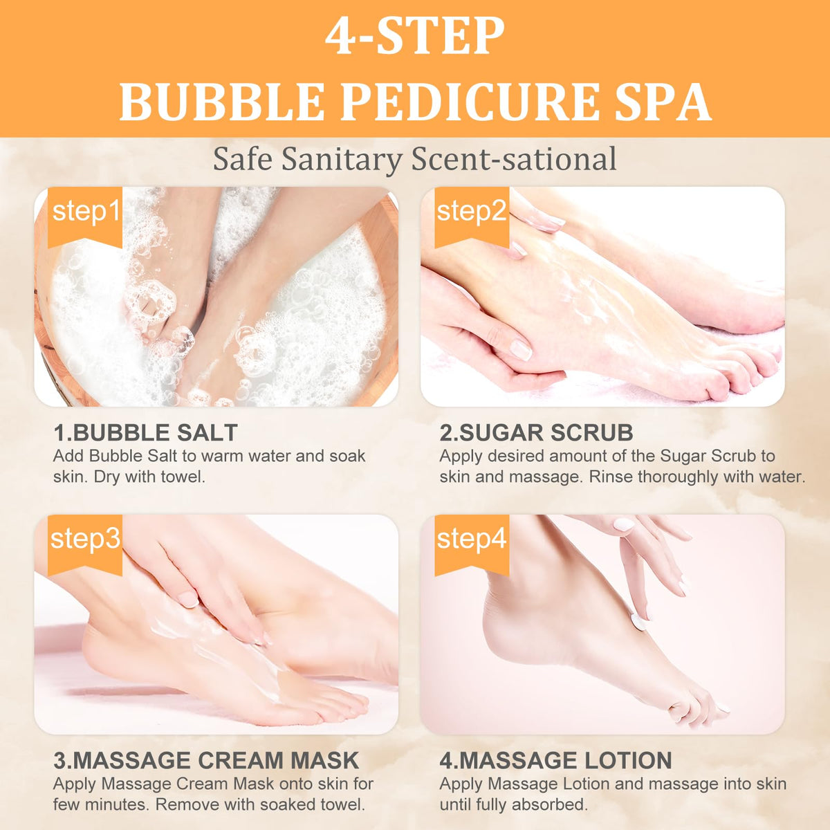 nbc BeautiLab massage lotion pump dispensing for easy hydrating foot massage