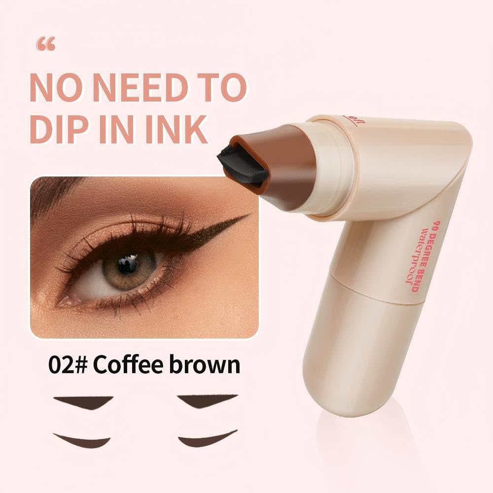 Nberuionre lifestyle makeup bag shot shows portable, giftable eyeliner stamp