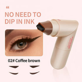 Nberuionre lifestyle makeup bag shot shows portable, giftable eyeliner stamp