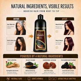NCEPROHR application on dry hair in bathroom demonstrating fast, mess-free coloring benefit