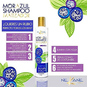NE KANE CAPILAR back label of Morazul listing salt-free and paraben-free features