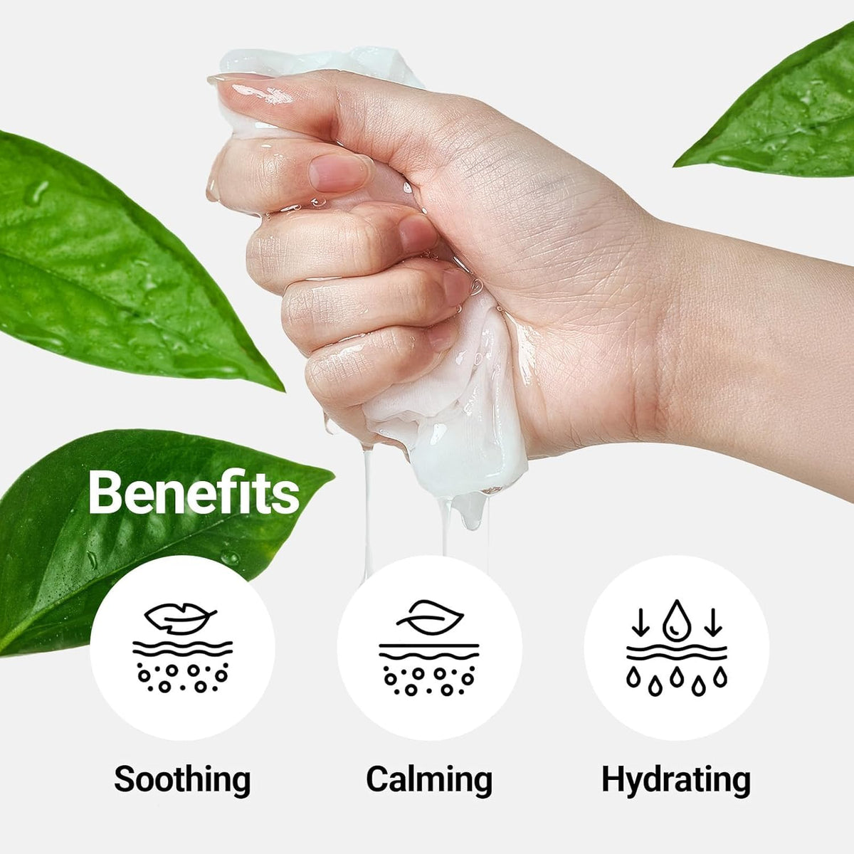 NEAF NEAF essence texture on skin showing lightweight hydration and quick absorption