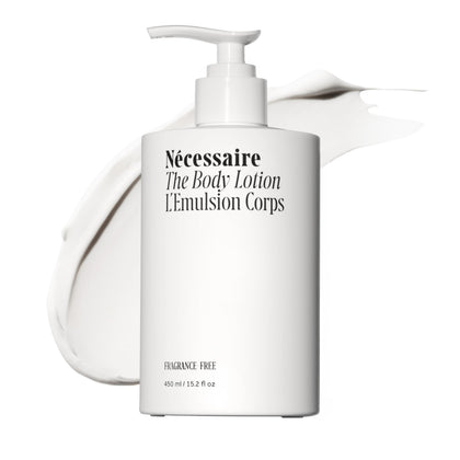 Nécessaire front packaging showing clean label and 450ml size benefit