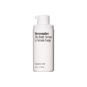 Nécessaire front bottle view showing compact travel-friendly design and clarity benefit