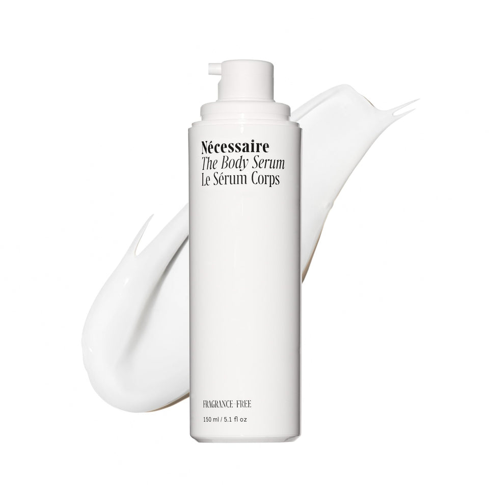Nécessaire front packaging showing clean bottle and volume benefits