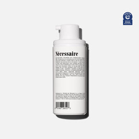 Nécessaire pump nozzle close-up demonstrating precise dispensing and hygienic use