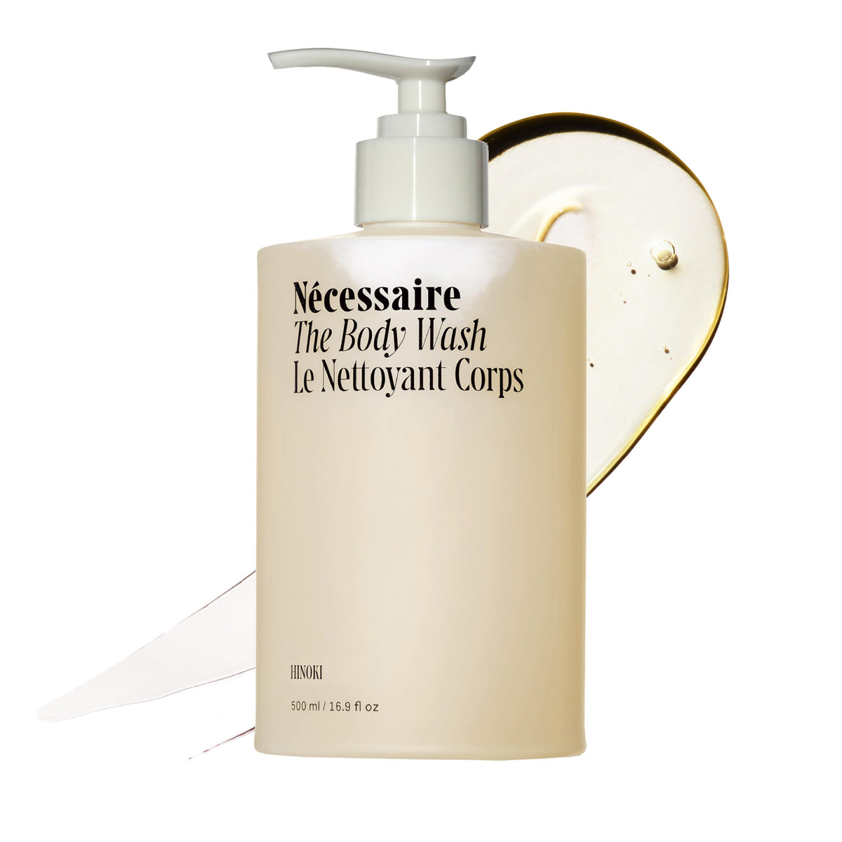 Nécessaire front bottle view showing clean design and volume benefit
