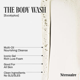 Nécessaire bottle held in hand to show size and 500 ml scale benefit